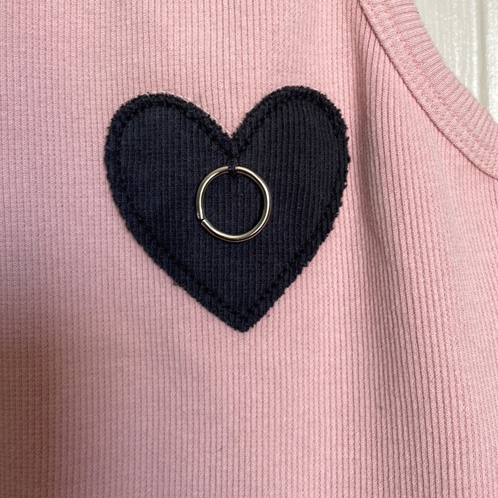 Heart Hardware Ribbed Knit Tank Top - Picture 3 of 10
